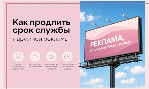 Как продлить срок службы наружной рекламы в Элисте