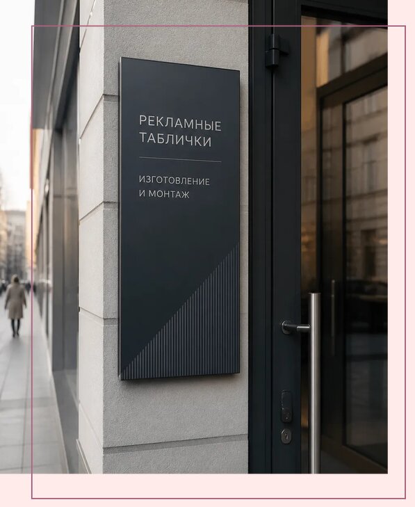 Рекламные таблички в Элисте по цене от 4660 р. | Аванза-Элс